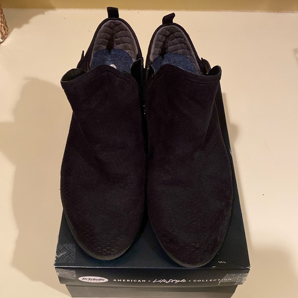 Dr Scholl’s Best Day Black Womens Low Booties